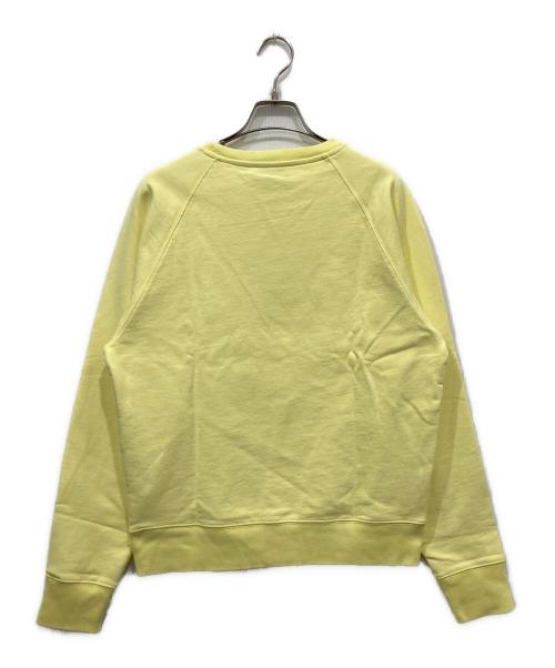 maison kitsune（メゾンキツネ）maison kitsune (メゾンキツネ) スウェット / ラグランスウェット イエロー サイズ:Lの古着・服飾アイテム