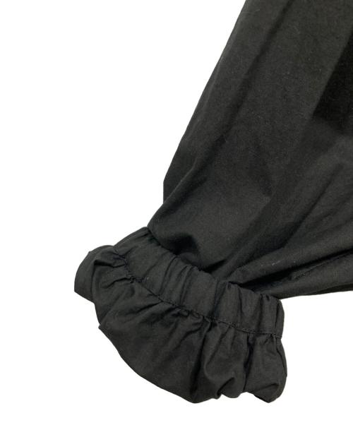 45R（フォーティファイブ・アール）45R (フォーティファイブ・アール) スーピマバチストのタックギャザーブラウス ブラック サイズ:Freeの古着・服飾アイテム