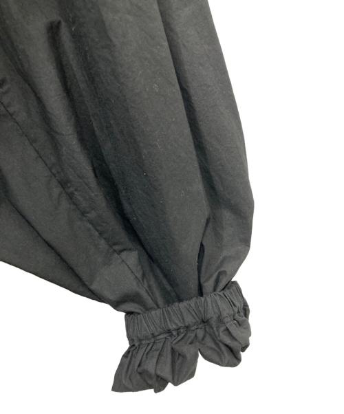 45R（フォーティファイブ・アール）45R (フォーティファイブ・アール) スーピマバチストのタックギャザーブラウス ブラック サイズ:Freeの古着・服飾アイテム