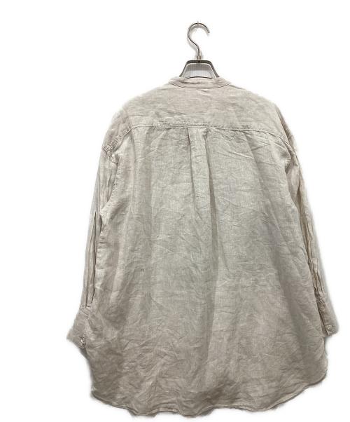 Whim Gazette（ウィムガゼット）Whim Gazette (ウィムガゼット) リネンドレスシャツ ベージュ サイズ:Freeの古着・服飾アイテム