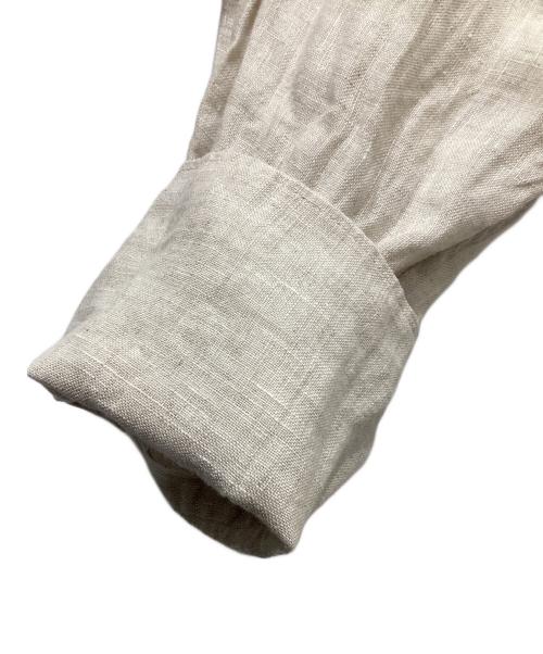 Whim Gazette（ウィムガゼット）Whim Gazette (ウィムガゼット) リネンドレスシャツ ベージュ サイズ:Freeの古着・服飾アイテム