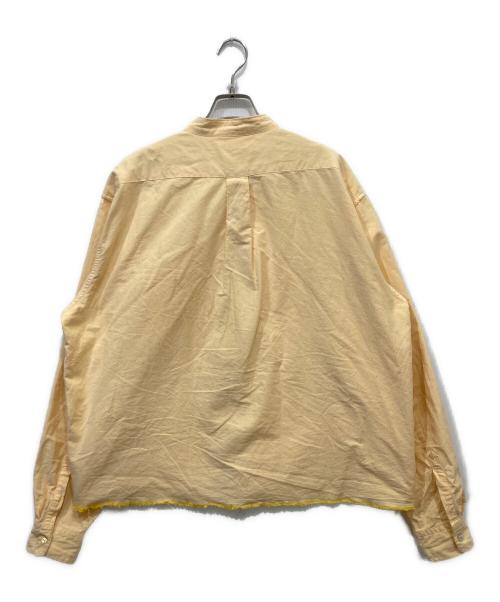 masu（エムエーエスユー）masu (エムエーエスユー) ZIP-UP OXFORD SHIRTS / ジップアップ オックスフォード シャツ オレンジ サイズ:48の古着・服飾アイテム