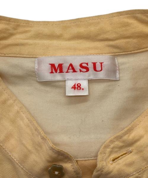 masu（エムエーエスユー）masu (エムエーエスユー) ZIP-UP OXFORD SHIRTS / ジップアップ オックスフォード シャツ オレンジ サイズ:48の古着・服飾アイテム