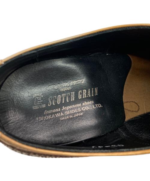 SCOTCH GRAIN（スコッチグレイン）SCOTCH GRAIN (スコッチグレイン) セミブローグ ベージュ サイズ:26ｃｍの古着・服飾アイテム