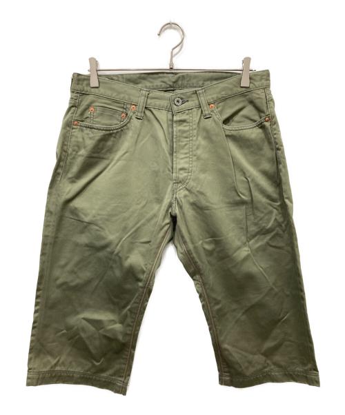 MOMOTARO JEANS（桃太郎ジーンズ）MOMOTARO JEANS (桃太郎ジーンズ) クロップドパンツ グリーン サイズ:34の古着・服飾アイテム