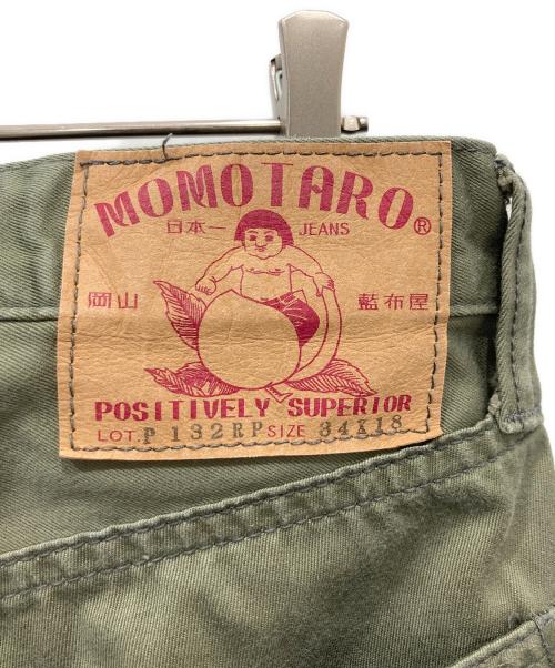 MOMOTARO JEANS（桃太郎ジーンズ）MOMOTARO JEANS (桃太郎ジーンズ) クロップドパンツ グリーン サイズ:34の古着・服飾アイテム