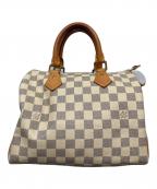 LOUIS VUITTONルイ ヴィトン）の古着「ダミエ・アズール スピーディ25 ハンドバッグ」｜ホワイト