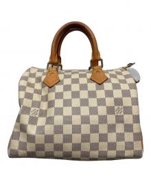 LOUIS VUITTON（ルイ ヴィトン）の古着「ダミエ・アズール スピーディ25 ハンドバッグ」｜ホワイト