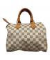 LOUIS VUITTON (ルイ ヴィトン) ダミエ・アズール スピーディ25 ハンドバッグ ホワイト：75000円