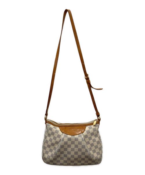 LOUIS VUITTON（ルイ ヴィトン）LOUIS VUITTON (ルイ ヴィトン) ダミエ・アズール シラクーサPM ショルダーバッグ ホワイトの古着・服飾アイテム