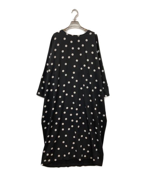 BEARDSLEY（ビアズリー）BEARDSLEY (ビアズリー) ドットドルマンスリーブワンピース ブラック サイズ:1の古着・服飾アイテム