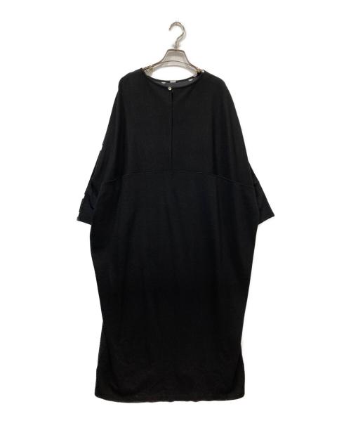 BEARDSLEY（ビアズリー）BEARDSLEY (ビアズリー) ドットドルマンスリーブワンピース ブラック サイズ:1の古着・服飾アイテム