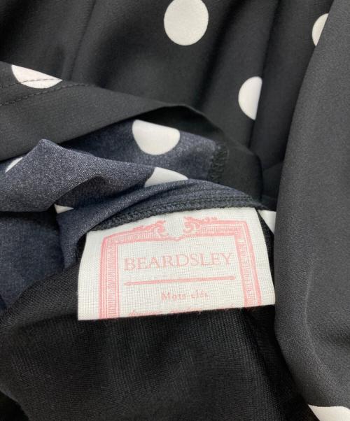 BEARDSLEY（ビアズリー）BEARDSLEY (ビアズリー) ドットドルマンスリーブワンピース ブラック サイズ:1の古着・服飾アイテム