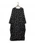 BEARDSLEY（ビアズリー）の古着「ドットドルマンスリーブワンピース」｜ブラック