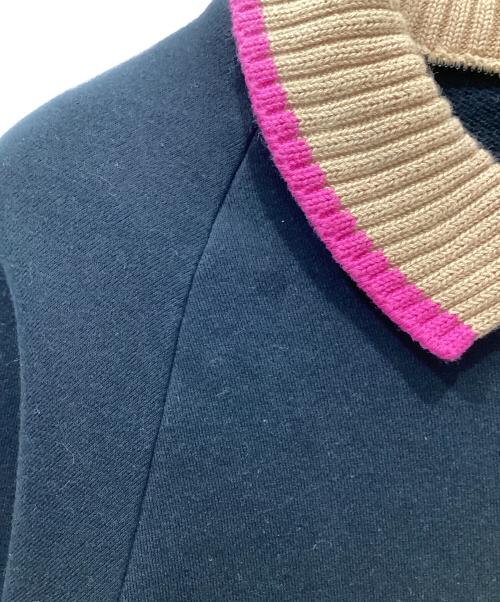 FRED PERRY（フレッドペリー）FRED PERRY (フレッドペリー) KNITTED COLLAR SWEATSHIRT ブラック サイズ:36の古着・服飾アイテム
