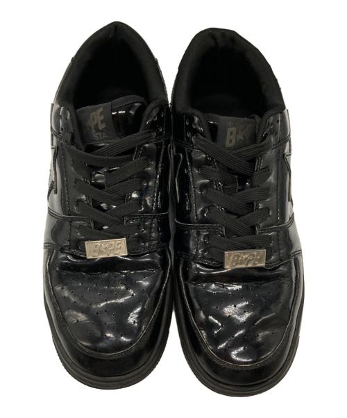 BAPE BY A BATHING APE（ベイプバイアベイシングエイプ）BAPE BY A BATHING APE (ベイプバイアベイシングエイプ) ローカットスニーカー / BAPE STA™ LOW ブラック サイズ:26.5cmの古着・服飾アイテム