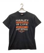 HARLEY-DAVIDSONハーレーダビッドソン）の古着「プリントTシャツ」｜ブラック