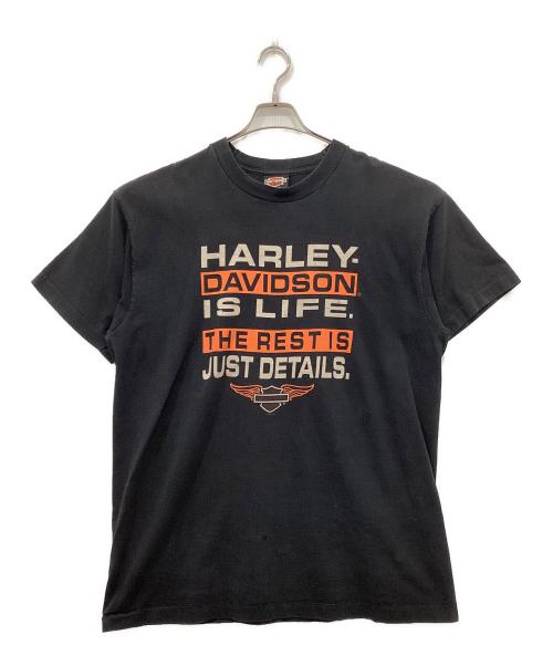 HARLEY-DAVIDSON（ハーレーダビッドソン）HARLEY-DAVIDSON (ハーレーダビッドソン) プリントTシャツ ブラック サイズ:XLの古着・服飾アイテム