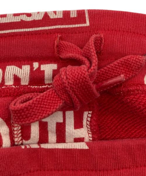 Hysteric Glamour（ヒステリックグラマー）Hysteric Glamour (ヒステリックグラマー) SOUND SESSIONS柄スウェットパンツ レッド サイズ:Mの古着・服飾アイテム