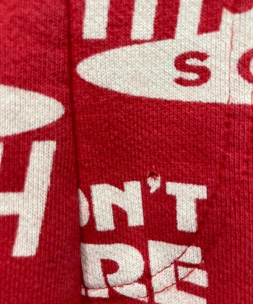 Hysteric Glamour（ヒステリックグラマー）Hysteric Glamour (ヒステリックグラマー) SOUND SESSIONS柄スウェットパンツ レッド サイズ:Mの古着・服飾アイテム