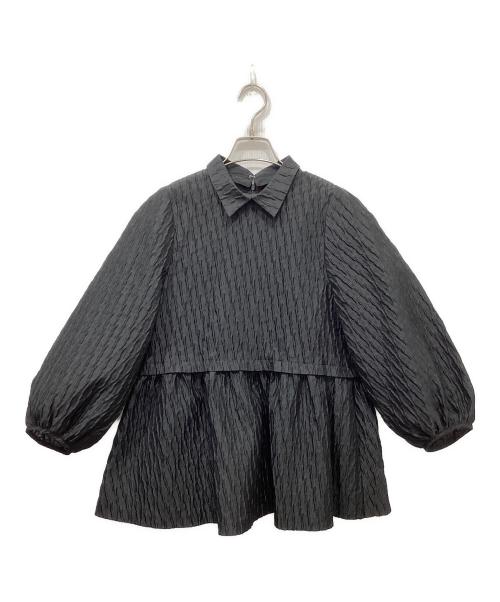 UNITED ARROWS（ユナイテッドアローズ）UNITED ARROWS (ユナイテッドアローズ) エアリージャカード 2WAY ブラウス ブラック サイズ:Mの古着・服飾アイテム