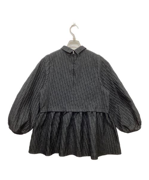 UNITED ARROWS（ユナイテッドアローズ）UNITED ARROWS (ユナイテッドアローズ) エアリージャカード 2WAY ブラウス ブラック サイズ:Mの古着・服飾アイテム