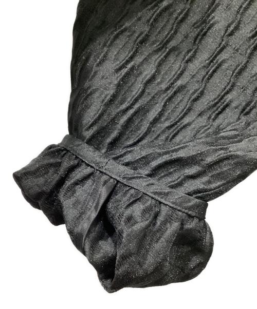UNITED ARROWS（ユナイテッドアローズ）UNITED ARROWS (ユナイテッドアローズ) エアリージャカード 2WAY ブラウス ブラック サイズ:Mの古着・服飾アイテム