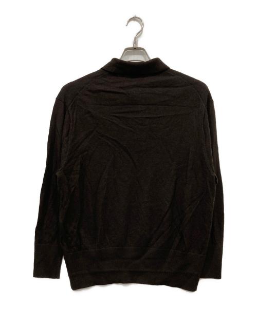 LACOSTE（ラコステ）LACOSTE (ラコステ) BEAMS BOY (ビームスボーイ) ニットポロシャツ ブラウン サイズ:38の古着・服飾アイテム