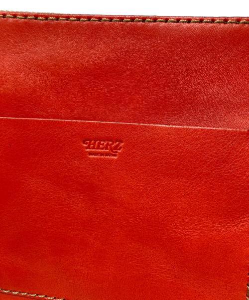 Herz（ヘルツ）Herz (ヘルツ) レザーポーチ レッドの古着・服飾アイテム