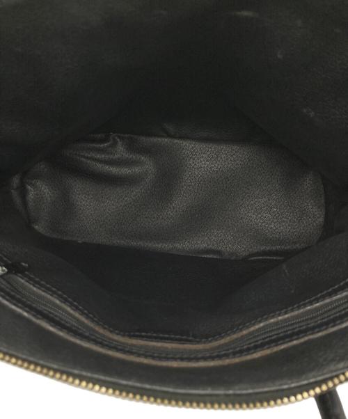 CELINE（セリーヌ）CELINE (セリーヌ) マカダム柄ドーム型ハンドバッグ ブラウン×ブラックの古着・服飾アイテム