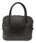 CELINE（セリーヌ）の古着「マカダム柄ドーム型ハンドバッグ」｜ブラウン×ブラック