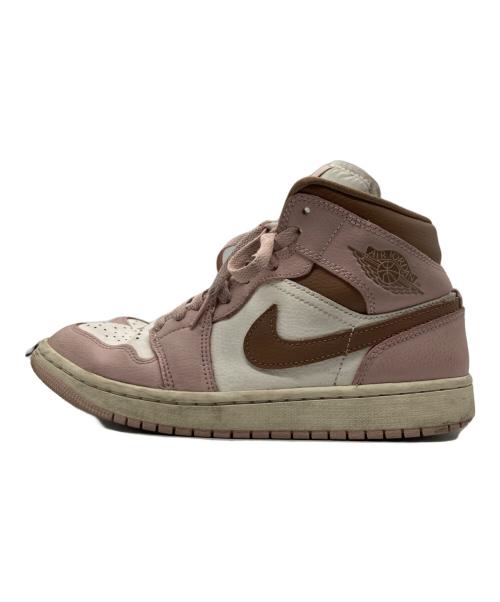 NIKE（ナイキ）NIKE (ナイキ) Air Jordan 1 Mid Pink ピンク×ホワイト サイズ:25.5㎝の古着・服飾アイテム