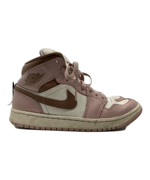 NIKE（ナイキ）NIKE (ナイキ) Air Jordan 1 Mid Pink ピンク×ホワイト サイズ:25.5㎝の古着・服飾アイテム