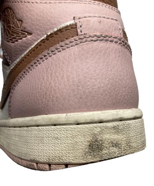 NIKE（ナイキ）NIKE (ナイキ) Air Jordan 1 Mid Pink ピンク×ホワイト サイズ:25.5㎝の古着・服飾アイテム