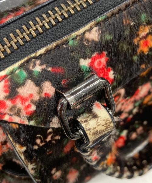 COACH（コーチ）COACH (コーチ) フラワー柄2WAYバッグ ブラウン×ピンクの古着・服飾アイテム