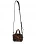 COACH (コーチ) フラワー柄2WAYバッグ ブラウン×ピンク：10000円