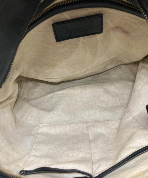 SLOW（スロウ）SLOW (スロウ) レザーショルダーバッグ ブラックの古着・服飾アイテム