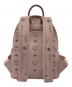 MCM (エムシーエム) ヴィセトス・バックパック スタッズリュック パウダーピンク：60000円