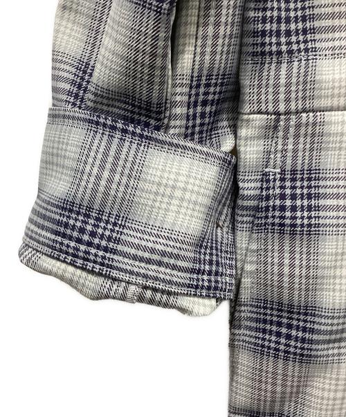 Spick and Span（スピック＆スパン）Spick and Span (スピック＆スパン) ドライチェックジャンプスーツ ブルー×ネイビー サイズ:36の古着・服飾アイテム