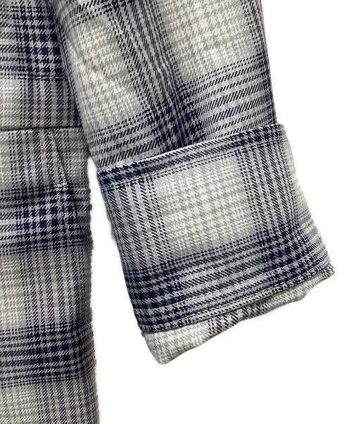 Spick and Span（スピック＆スパン）Spick and Span (スピック＆スパン) ドライチェックジャンプスーツ ブルー×ネイビー サイズ:36の古着・服飾アイテム