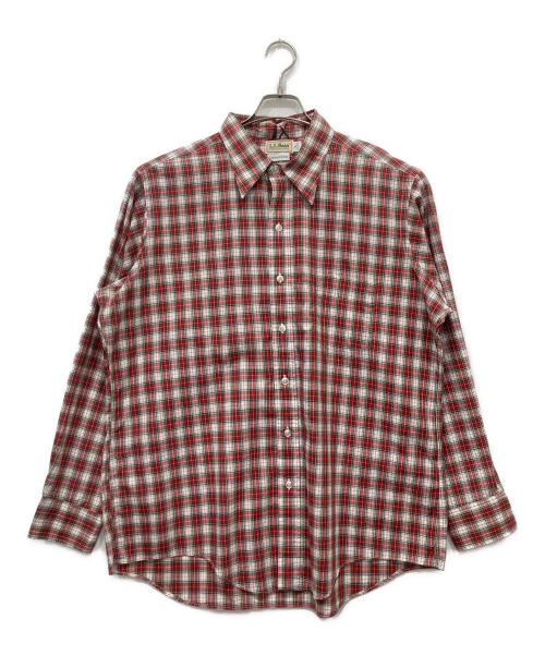 L.L.Bean（エルエルビーン）L.L.Bean (エルエルビーン) 70’s チェックシャツ レッド×ホワイト サイズ:XLの古着・服飾アイテム