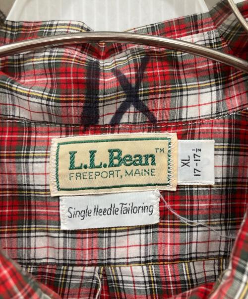 L.L.Bean（エルエルビーン）L.L.Bean (エルエルビーン) 70’s チェックシャツ レッド×ホワイト サイズ:XLの古着・服飾アイテム