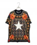 GIVENCHYジバンシィ）の古着「総柄半袖カットソー」｜ブラック