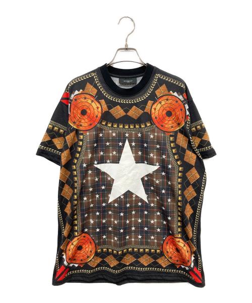 GIVENCHY（ジバンシィ）GIVENCHY (ジバンシィ) 総柄半袖カットソー ブラック サイズ:XXSの古着・服飾アイテム