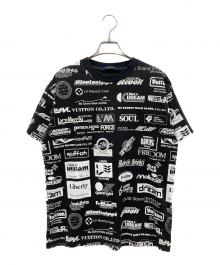 LOUIS VUITTON（ルイ ヴィトン）の古着「総柄Tシャツ」｜ブラック