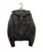 DIOR HOMMEディオール オム）の古着「フーデットブルゾン」｜ブラック
