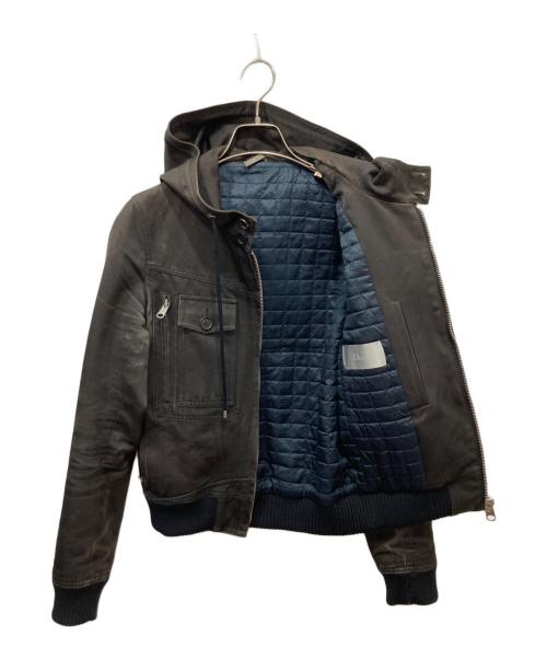 DIOR HOMME（ディオール オム）DIOR HOMME (ディオール オム) フーデットブルゾン ブラック サイズ:44の古着・服飾アイテム