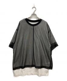 MAISON SPECIAL（メゾンスペシャル）の古着「Layered Tulle T-shirt」｜グレー