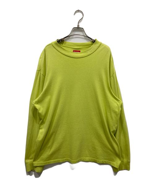 SUPREME（シュプリーム）SUPREME (シュプリーム) ロングスリーブカットソー イエロー サイズ:Lの古着・服飾アイテム