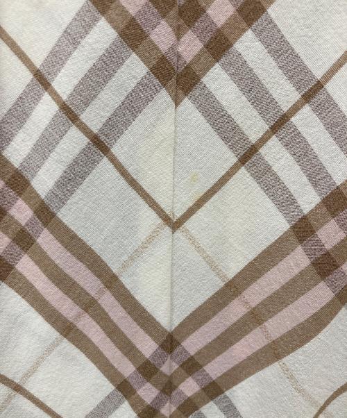 BURBERRY LONDON（バーバリーロンドン）BURBERRY LONDON (バーバリーロンドン) チェック半袖ワンピース ベージュ サイズ:38の古着・服飾アイテム